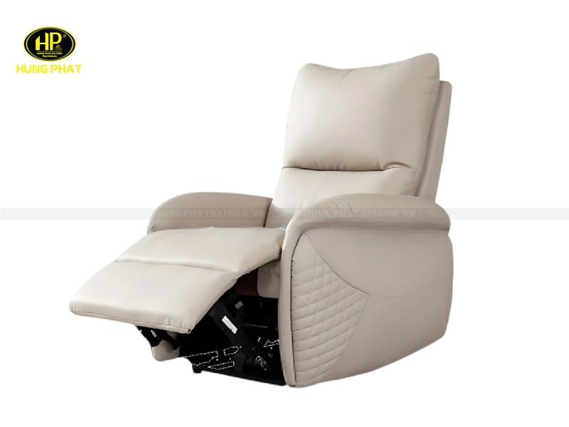 mẫu sofa đơn thư giãn da bò qh-2033