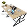 Bàn làm việc văn phòng 4 người chăn sắt chữ K 240x120 BLV-07
