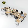 Bàn làm việc văn phòng cho 8 người hiện đại BLV-08