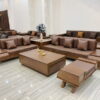 bộ sofa gỗ sồi nhập khẩu cao cấp hs-53