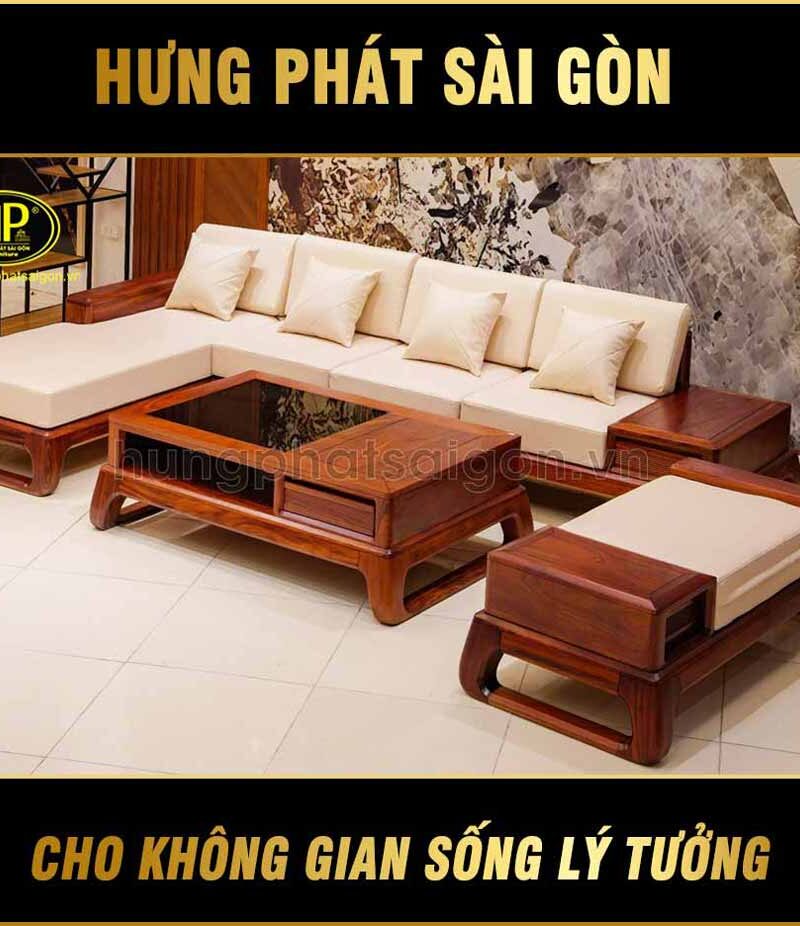 sofa gỗ hương đá sang trọng cao cấp HH-05X