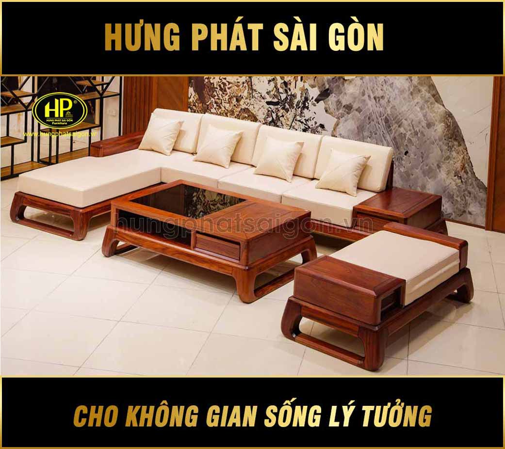 sofa gỗ hương đá sang trọng cao cấp HH-05X