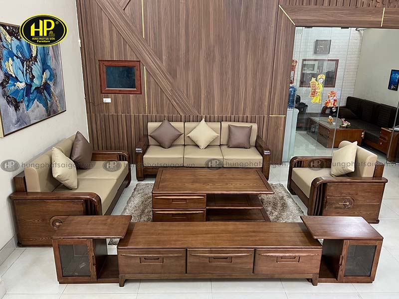 Sofa gỗ sồi cao cấp nhập khẩu AT-921