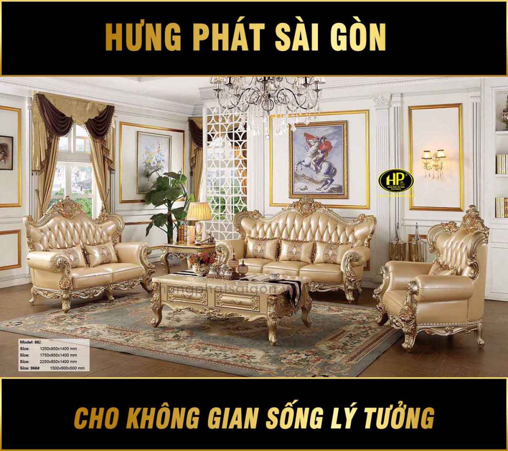 Ghế sofa tân cổ điển cao cấp AT-862