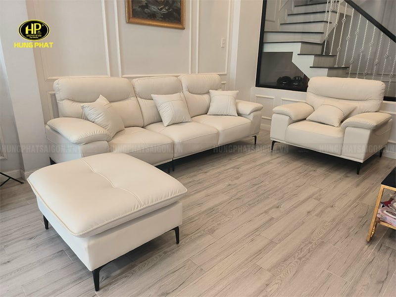 ghế sofa văn phòng da hàn quốc hd-109