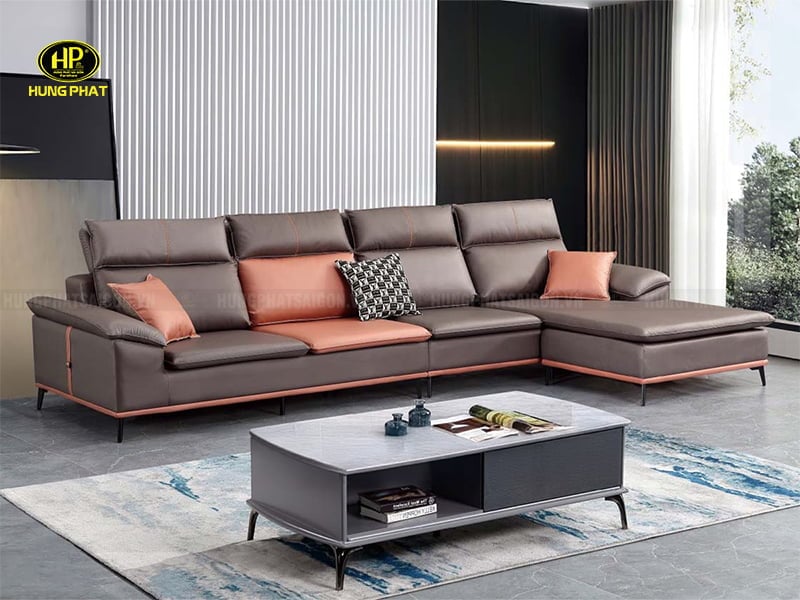 sofa góc nỉ phòng khách nhập khẩu td-2216a