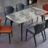 bàn ăn mặt đá 6 ghế hiện đại ba-1106-1