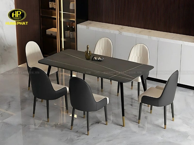 bàn ăn mặt kính cao cấp hiện đại ba-112