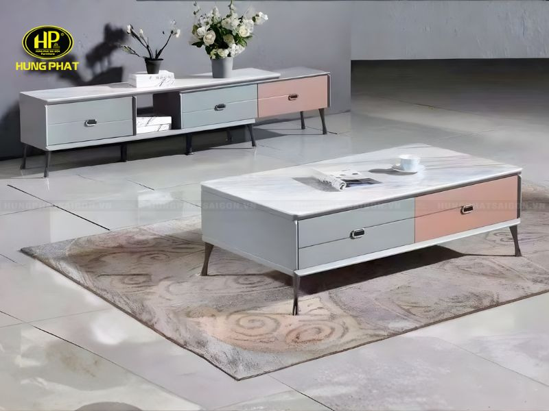bộ bàn sofa kệ tivi hiện đại x62-13