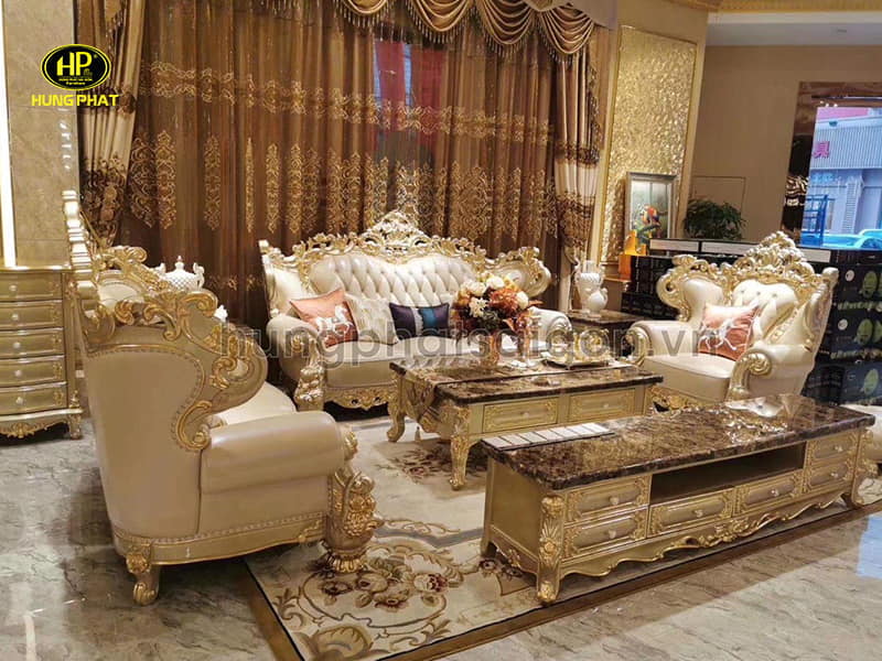 bộ ghế sofa tân cổ điển m-54