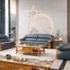 bộ sofa băng da bò ý cao cấp f021