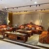 bộ sofa tân cổ điển gỗ mun sf-8009