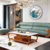 sofa băng da bò ý cao cấp f037