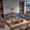 sofa tân cổ điển gỗ mun nam phi cao cấp m-a28