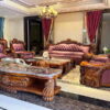 sofa tân cổ điển gỗ mun sf-333