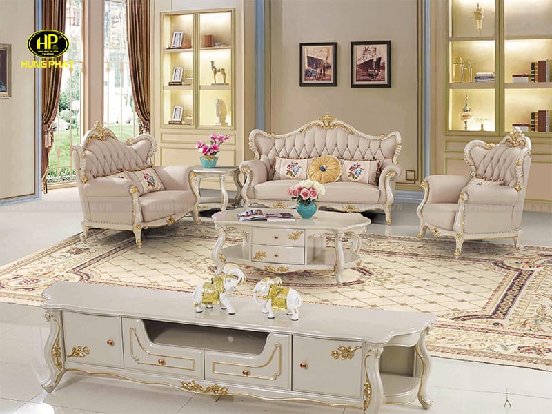 sofa tân cổ điển phong cách hoàng gia m-82