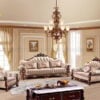 sofa tân cổ điển vải nỉ bộ 1+2+3 cao cấp m-089