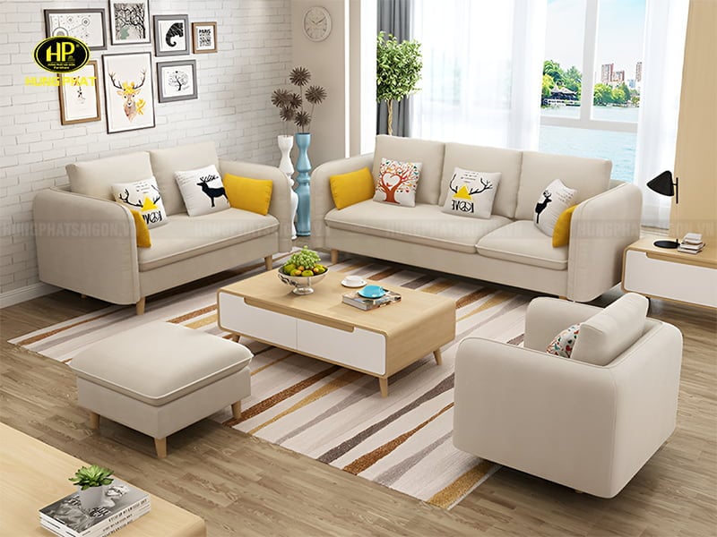 sofa vải cao cấp bộ 123 h-236