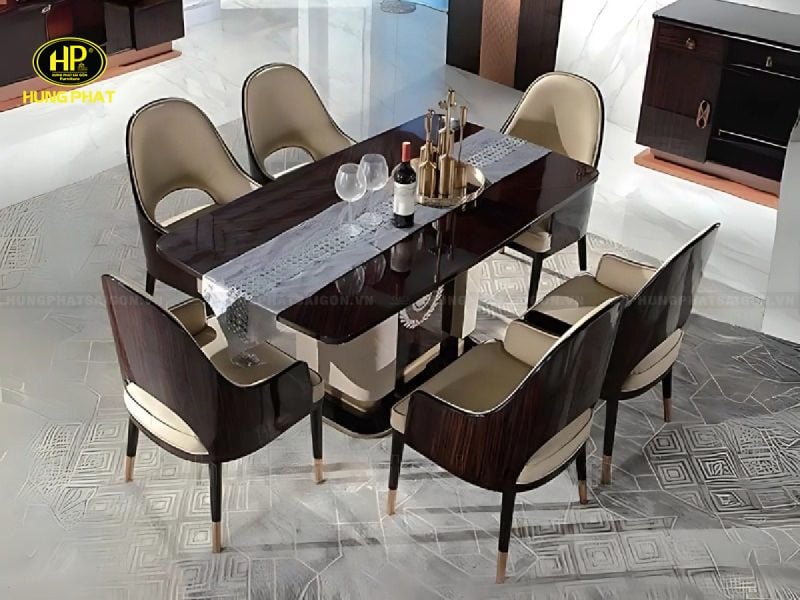 bàn ăn phong cách châu âu cao cấp ta-105