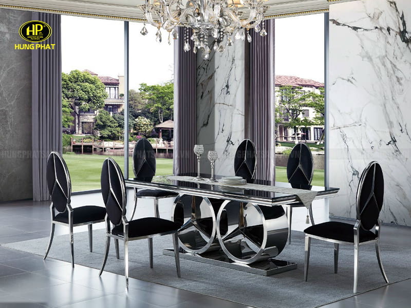 bàn ăn phong cách sang trọng đẳng cấp cz-888