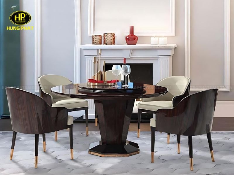 bàn tròn chân trụ cao cấp nhập khẩu ta-107