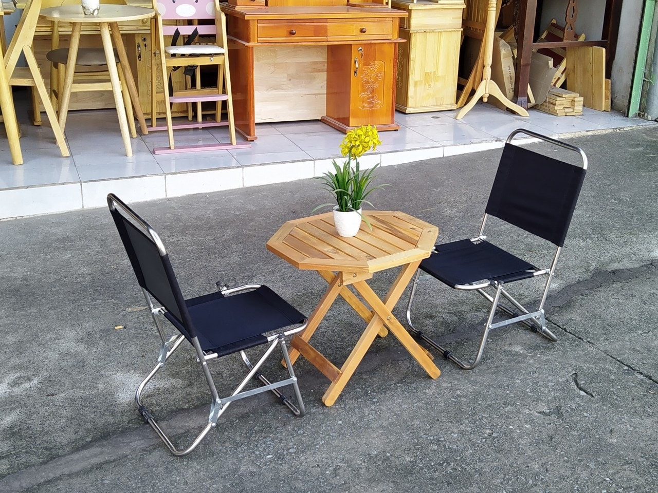 bộ bàn ghế quán cafe vỉa hè