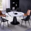 bộ bàn ăn tròn có thể mở rộng hiện đại ba-709