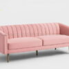 ghế sofa băng màu hồng hiện đại h-294