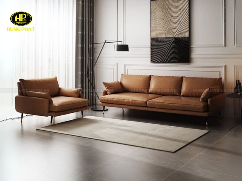 ghế sofa da phòng khách hàn quốc hd-96