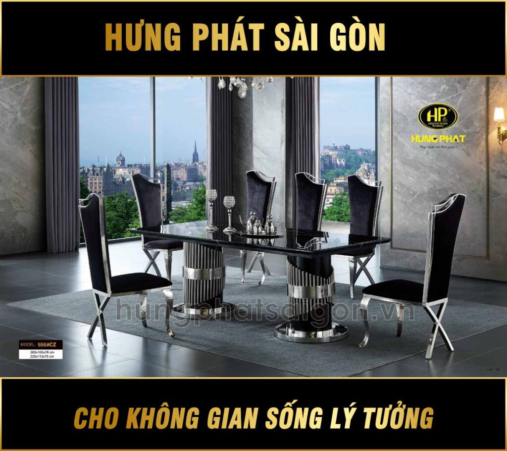 Bàn Ăn Hiện Đại Nhập Khẩu Sang Trọng CZ-555