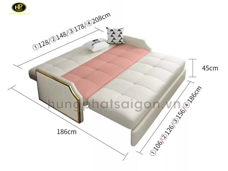 Ghế Sofa Giường Đa Năng Mở Rộng GK-S620