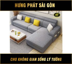 Sofa Vải Góc L Cao Cấp H-274