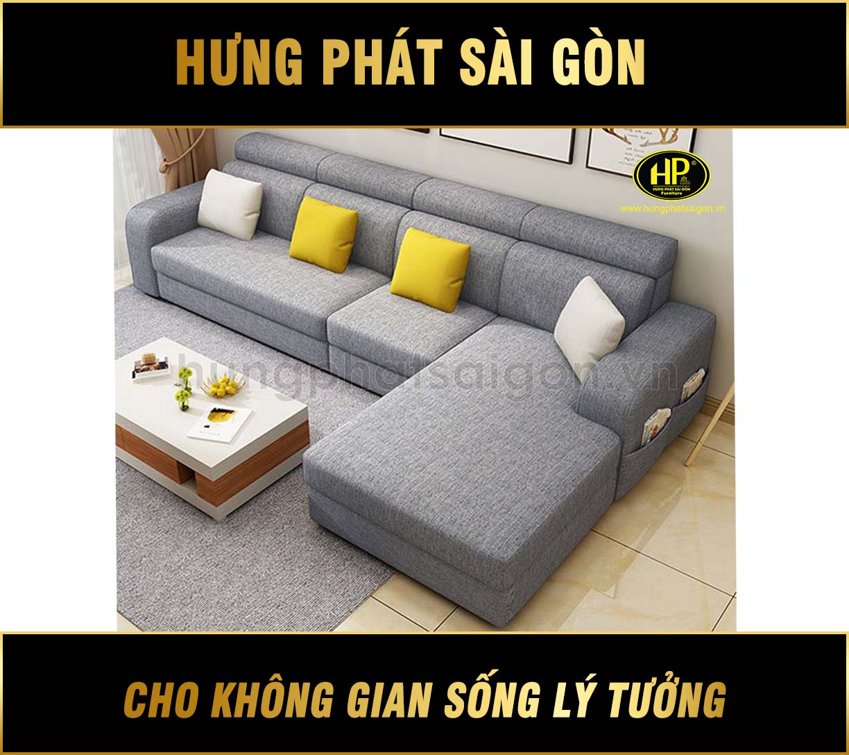 Sofa Vải Góc L Cao Cấp H-274