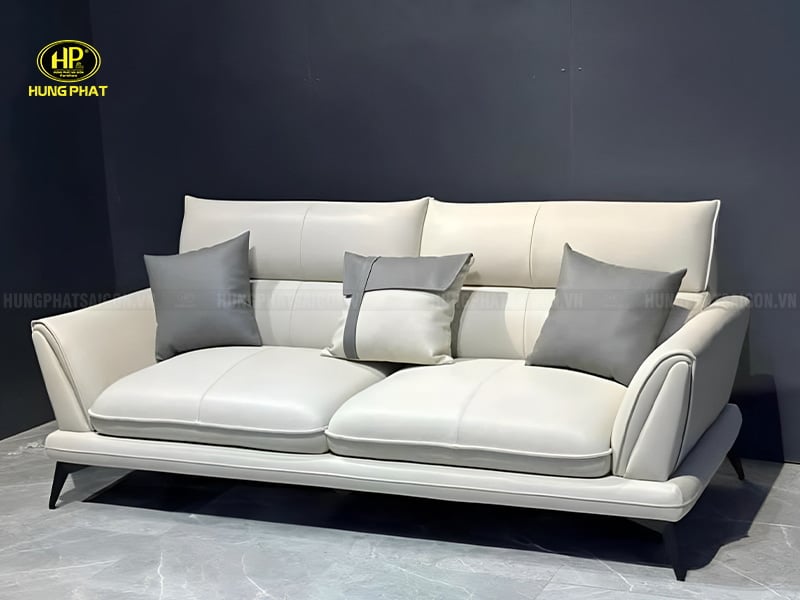 bộ ghế sofa băng da cao cấp sang trọng h-108