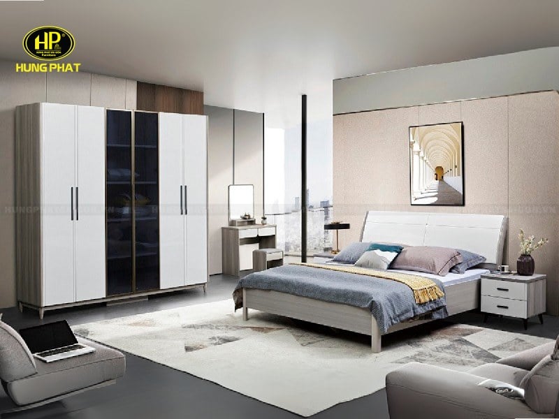 combo bộ giường tủ hiện đại nhập khẩu tp-2336