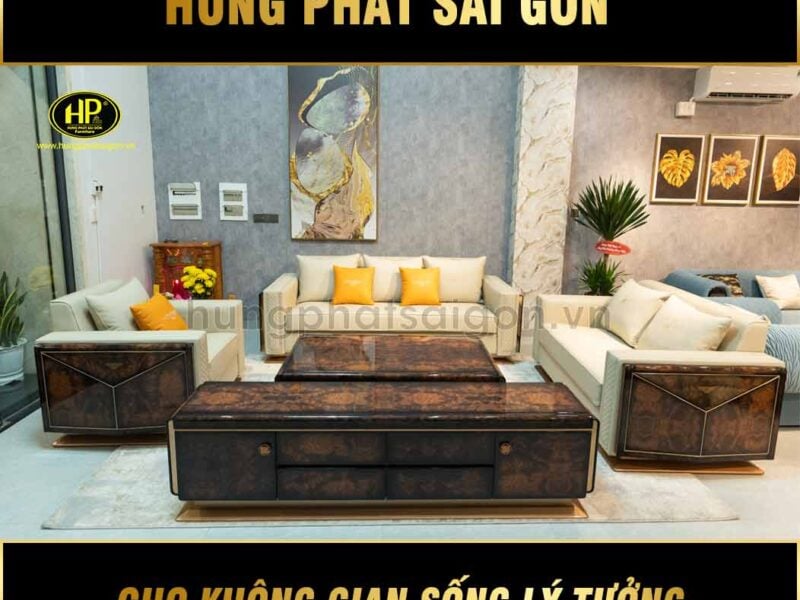 Combo ghế sofa da bò cao cấp nhập khẩu TA110