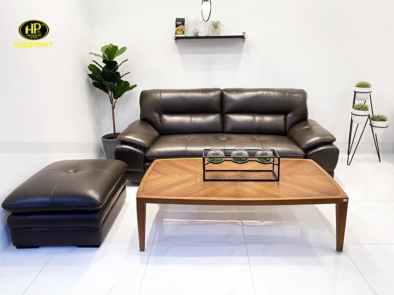 ghế sofa băng da đẹp h-191