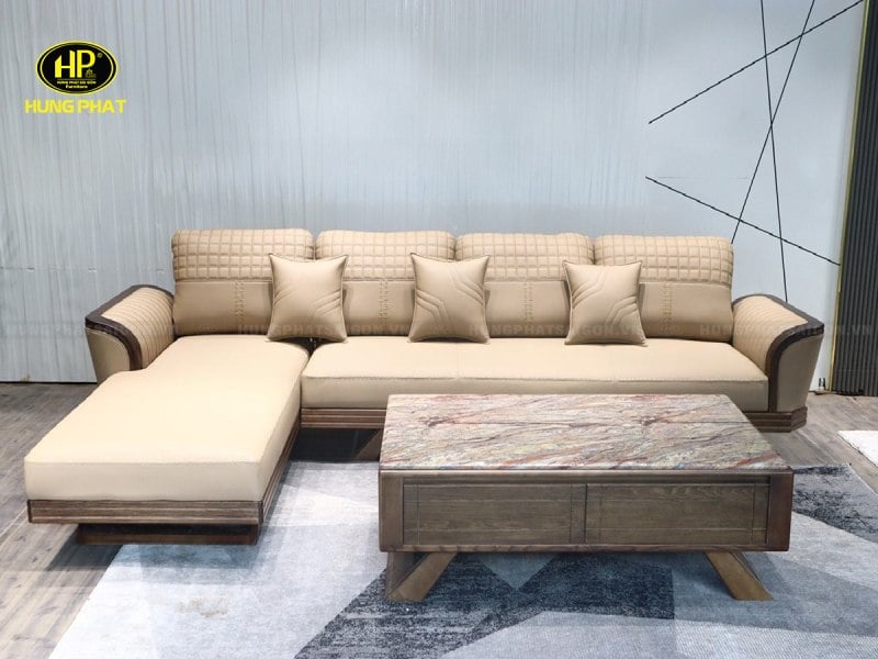 ghế sofa gỗ sồi nga nhập khẩu cao cấp hs-890a