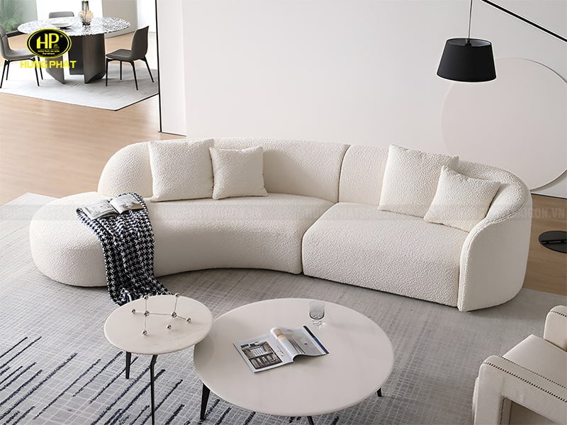 ghế sofa hàn quốc vải lông cừu h-87