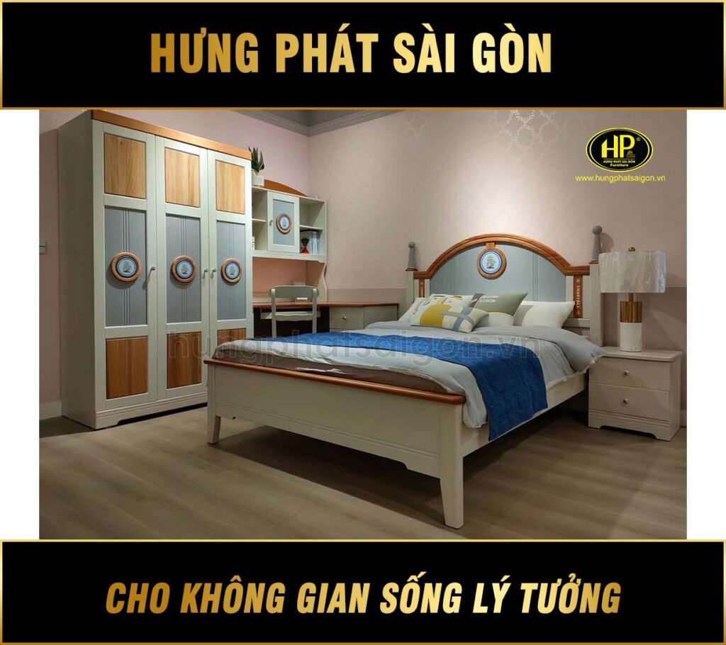 Bộ Giường Tủ Bàn Học Cho Bé Nhập Khẩu GT-702