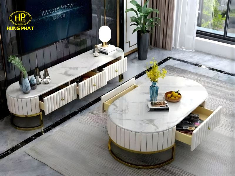 kệ tivi hiện đại mặt đá kt-2025