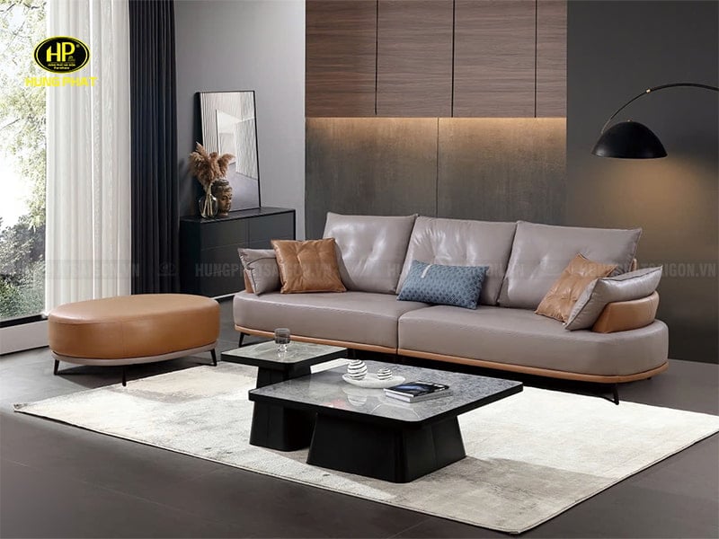 sofa băng kèm đôn phòng khách td-2258