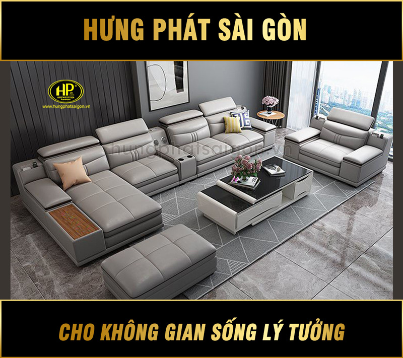 Sofa Da Góc Cao Cấp HD-61