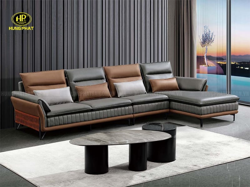 sofa góc nỉ hiện đại nhập khẩu td-3076