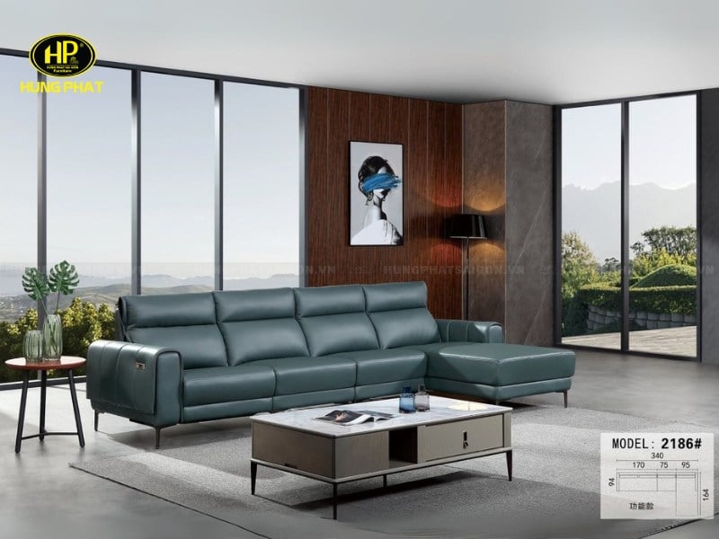 sofa phòng khách da đẹp tp-2186