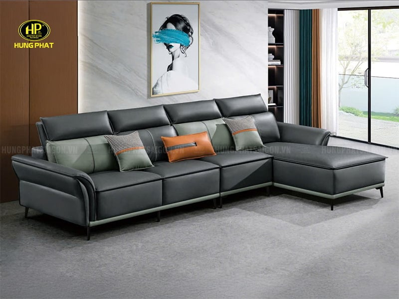 sofa phòng khách nỉ giả da chống thấm td-6025