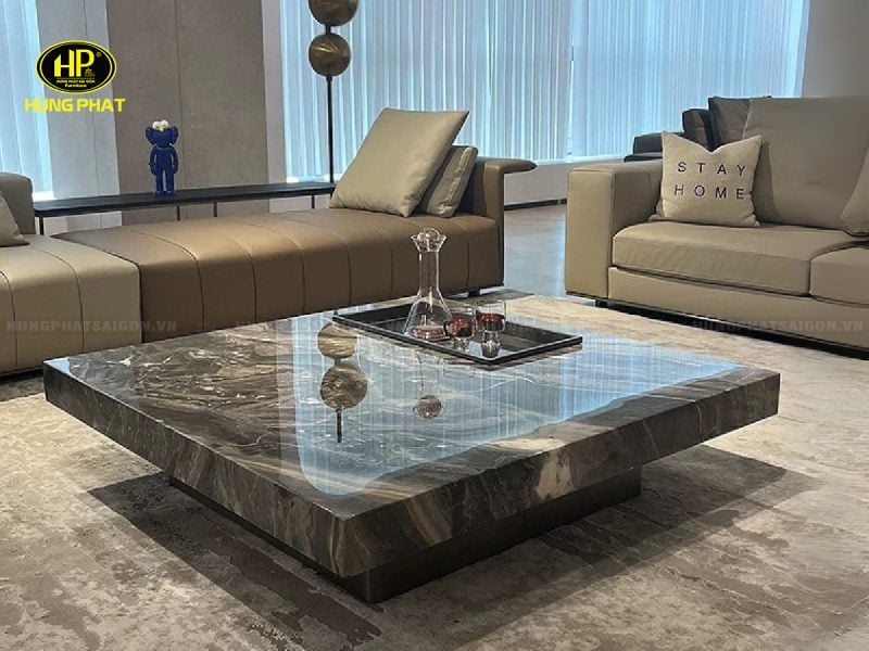 bàn sofa mặt đá phiến cao cấp bt-888