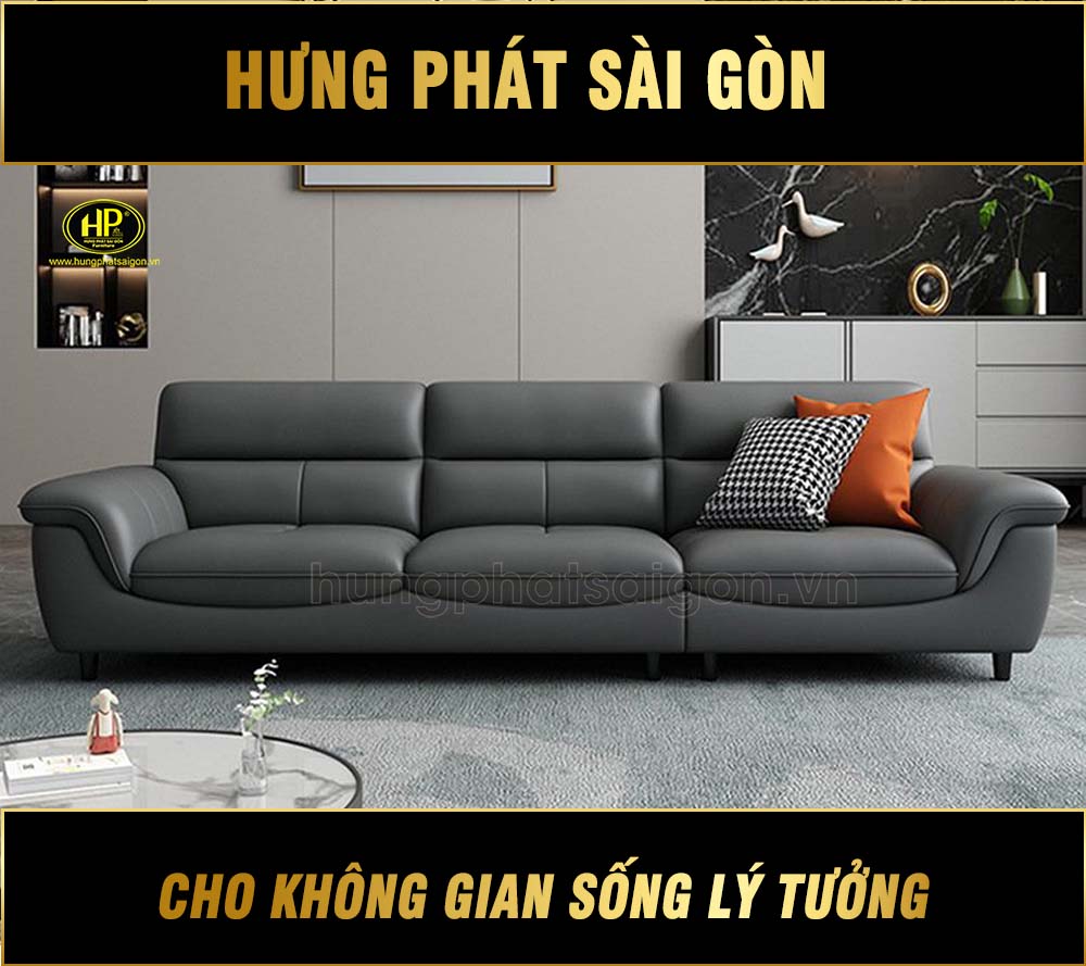 Sofa Băng Da Hiện Đại Cho Phòng Khách H-88