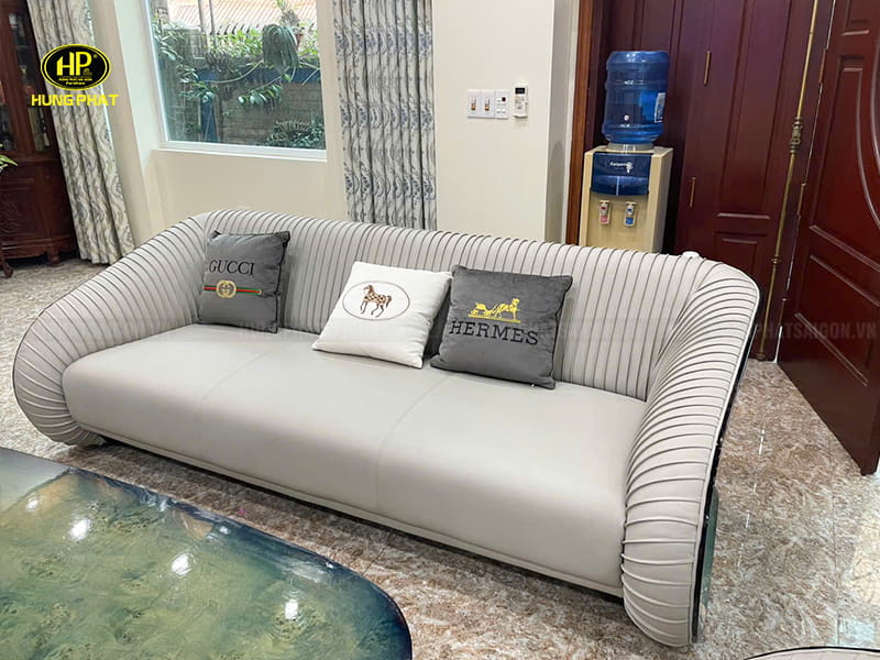 bộ sofa da bò nhập khẩu ta-102