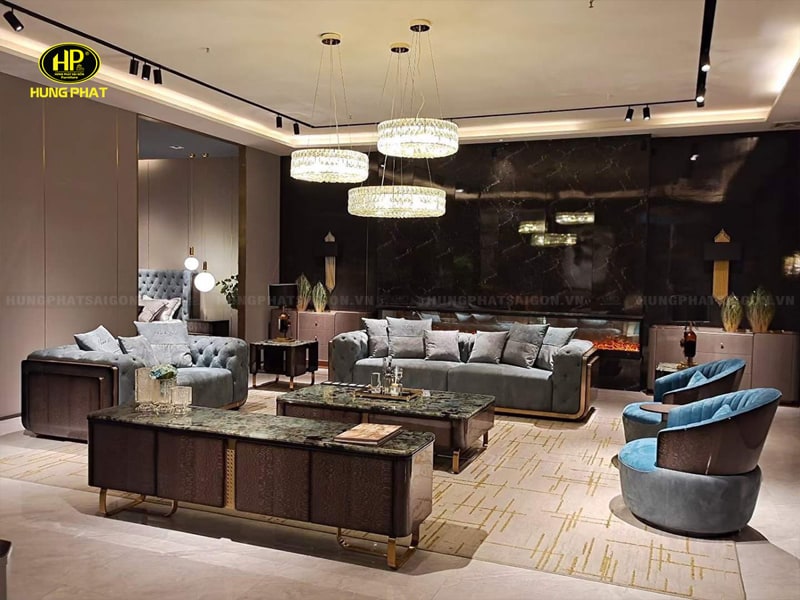 bộ sofa phòng khách sang trọng m-811